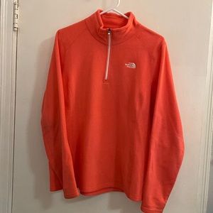 Cute Pink North Face Half Zip Pullover